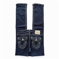 True Religion Midnight Dark Blue Low Waist Straight Leg Jeans Small Size (Read Details Before Pressi