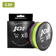 JOF X8 100M สายPEถัก8 ยาว 0.8/1.0/2.0/3.0 Carp Fishing ญี่ปุ่นสายไฟแบบถักอุปกรณ์ตกปลา Sea แข็งแรงมาก