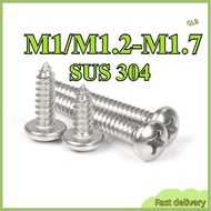 [Screw] Pan Head Self Tapping Screw 304 Stainless Steel Screw Plastic Wood DIY / Phillips Pan Head S