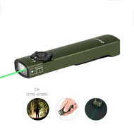 Olight Arkfeld ไฟฉายแสงสีขาสและเลเซอร์สีเขียว แบตเตอรี่ในตัวและชาร์ทในตัว