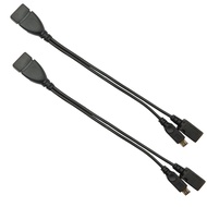 2PCS 2-in-1 Micro USB to USB Power Cord, FHBDZVV Micro OTG Cable and Power Cable for Streaming Media