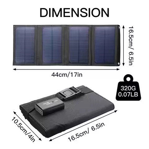 Foldable solar panel 20W 50W 60W portable solar panels charger USB 5V DC Full time power solar panel