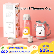 Kids Hot And Cold Tumbler Set For Boys Girls Aqua Flask Thermos Cup Water Bottle With Straw