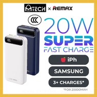 MTech REMAX CCC Certified Powerbank 3C Power bank Fast Charging 20000mAh 30000mAh 10000mAh Slim