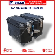 38L side boxbag, 38L aluminum side boxbag mounted on motorbikes and motorbikes, genuine M-Biker 38L 