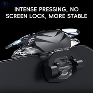 TIMEKEY 1 Pair Transparent Mechanical PUBG Game Auxiliary Buttons 4-Finger Linkage Auto-Fire Game Co