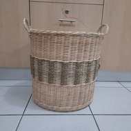 Rattan Laundry Basket, Laundry Basket, Rattan Bedcover Delivery Basket