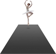 VEVOR Dance Flooring, 0.06in Thickness PVC Dance Floor Grey/Black, Non-Slide &Wearproof, 6.6ft x 7.9