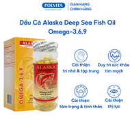 Viên uống dầu cá Alaska Deep Sea Fish Oil -369 (Nu-Health) hỗ trợ giảm Cholesterol nâng cao thị lực