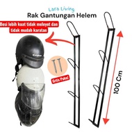 GANTUNGAN Minimalist iron hanger rack for helmet storage, 3 tiers, 4 tiers, 5 tiers