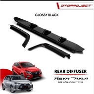 Rear diffuser bumper belakang All New Agya 2023 Otoproject Limited