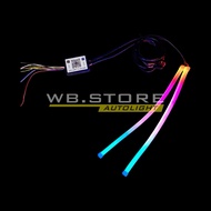 WRGB WELCOME LED EYEBROW LIGHTS + RGB MATRIX ANTI-SPOT 30cm, 60cm, 30cm Eyebrow + 2.5 Shroud (ANTI-S