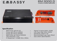 Monoblok Amplifier Class Embassy New Em11000D