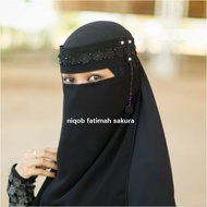 Niqab Bandana Niqab Cadar Niqab Yemen Cadar Bandana Niqab Viral Niqab SAKURA POMPOM