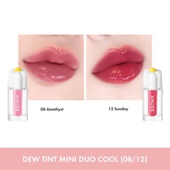 AMUSE Dew Tint Mini Duo ลิปทินต์ ลุคฉ่ำวาว ติดทนนาน เนื้อบางเบา สดชื่น สบายริมฝีปาก