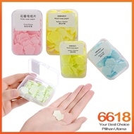Sabun Kertas Cuci Tangan Melancong Sabun Pencuci Tangan Disposable Soap Slice Mini Flower Soap Paper