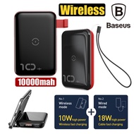 Baseus 10000mAh Power Bank 10W Wireless Charger And 18W Wired Fast Charger PD + QC3.0 Powerbank For