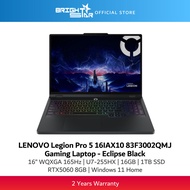 LENOVO Legion Pro 5 16IAX10 83F3002QMJ Gaming Laptop - 16"WQXGA 165Hz/U7-255HX/RTX5060/16GB/1TB/Win1