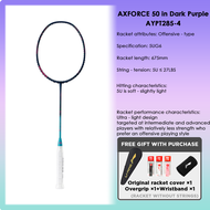 LI-NING AXFORCE 50 (4U) Series Badminton Racquet – Offensive-Oriented Single Racquet Carbon Fiber We
