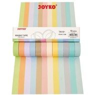 (PERSET) Washi Tape Pita Perekat Selotip Kertas Warna Joyko WT-100