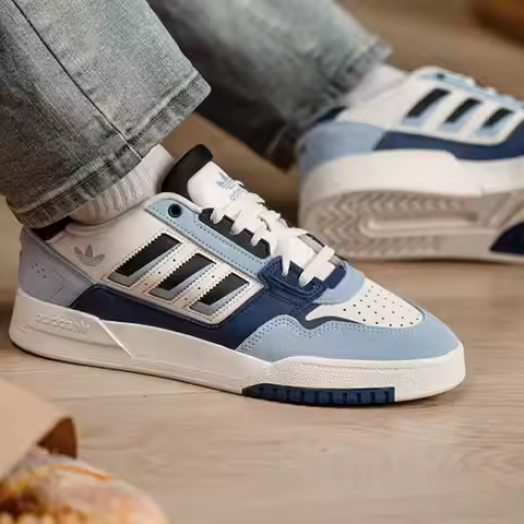 adidas Originals Men's Forum Low Classic Sneakers Retro Streetwear Skateboarding Casual Shoes KJ1109