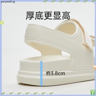 UTUNE Womens Sandals Strip Beach Style Sandal Casual Soft Sole Non-Slip Flat Women's Shoes