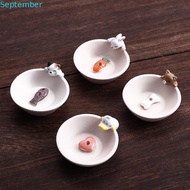 SEPTEMBER Incense Holder Cone Coil Perfume Resin Small Animals Multifunctional Healing Ash Catcher