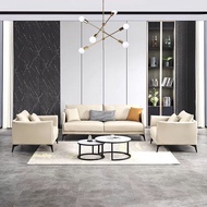 Genuine Genuine Leather Modern Sofa Italian Office Business Sofa Simple Household Reception Three-pe