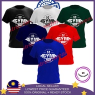 [70% Mega Sales ] Gym Club Powerful Traning Men Clothes Baju Gym Baju Tshirt Lelaki 100% Cotton Baju