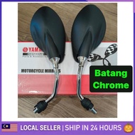 Batang CHROME Y125z Side Mirror Daun y125zr cermin Yamaha lc135 y110 y100 125Z 125ZR lagenda srl 110