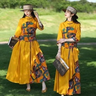 Cotton Linen Western Style Ethnic Women's Clothing Tea Clothing Tang Suit Retro Style Spring Summer 