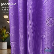 KKBS CURTAIN Gabriella Langsir 65% Blackout Jacquard Cangkuk & Ring (Gabriella 65% Blackout Jacquard