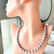 串鏈 天然海水珍珠 真多麻 純銀元寶扣