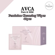 Feminine Cleansing Wipes 40 pcs pH balanced Care Daily ph Care feminine Wash [AVCA]