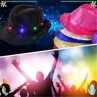 HS Panama Cap Light Up Stage Performance Unisex Led Fedora Trilby