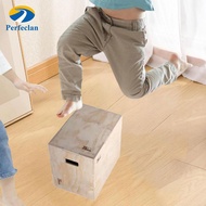 Perfeclan Wooden Plyometric Box Agility Box for Home Gym Multifunctional Exercise