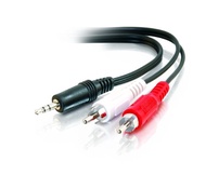 C2G Legrand 3.5mm Male to RCA, Stereo Audio Extension Cable, Audio Y-Adapter Cable, 3 Foot Dual RCA 