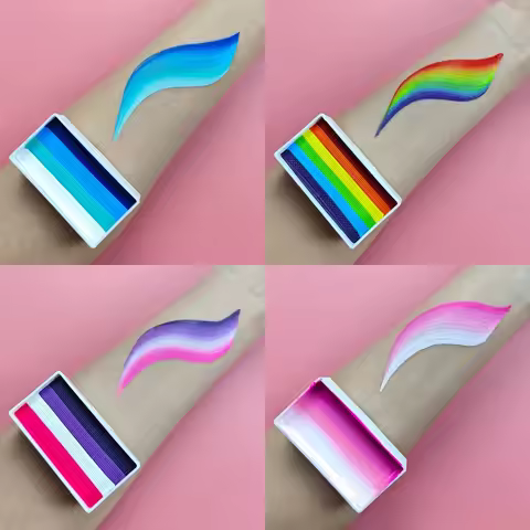 New Products Rainbow Split Cakes 30g Body Art Face Painting Water-based Holiday Adults Kids Cosplay