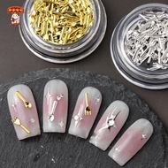 Amonghot> 50Pcs Mixed Ins Niche Tableware Series Spoon Fork Nail 3D Metal Nail Mold Nail Decorations