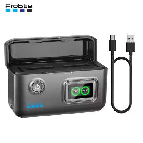 Probty NB-13L Portable Fast Charger With Smart Digital Display for Canon G7X, G7X Mark III, G7X Mark