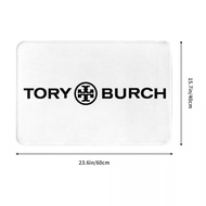 New Tory Burch (1) Bathroom Flannel Floor Mat Toilet Toilet Anti-slip Foot Mat Coffee Table Door Absorbent Floor Mat Quick-Drying Entry Carpet Living Room Sofa Bedroom Toilet Floor Mat 16x24in Ready Stock