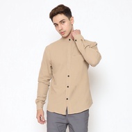 KEMEJA 17Seven Original Long Sleeve Men's Plain Shirt KOKO-BW418