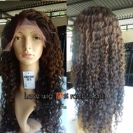 lace wig curly ombre rambut asli