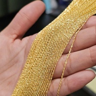 สร้อยคอทองคำแท้ 18K หนัก 0.3-0.7 กรัม ยาว 18 นิ้ว สร้อยอิตาลี (Au750) สินค้ามีใบรับประกันของแท้