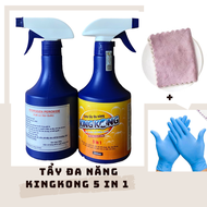 (CHÍNH HÃNG - KÈM QUÀ TẶNG) CẶP SIÊU TẨY ĐA NĂNG KINGKONG 5 IN 1 - Tẩy quần áo xoong nồi đồ sứ inox.