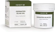 Honest O3 Olive Oil | Topical Ozone Oil Infused Skin Care | Ozonated Oil to Nourish, Protect &amp; Cleanses | For People &amp; Pets | 3.38 Fluid Ounces