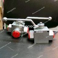 3/4 INCH 3 WAY BALL VALVE HYDRAULIC L-TYPE HIGH PRESSURE OLY