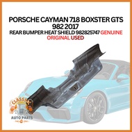 PORSCHE CAYMAN 718 BOXSTER GTS 982 2017  REAR BUMPER HEAT SHIELD 982825747 GENUINE ORIGINAL USED