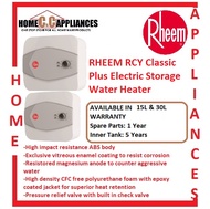 RHEEM RCY-15/RCY-30 Classic Plus Electric Storage Water Heater / FREE EXPRESS DELIVERY