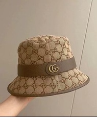 Gucci古馳雙G老花漁夫帽